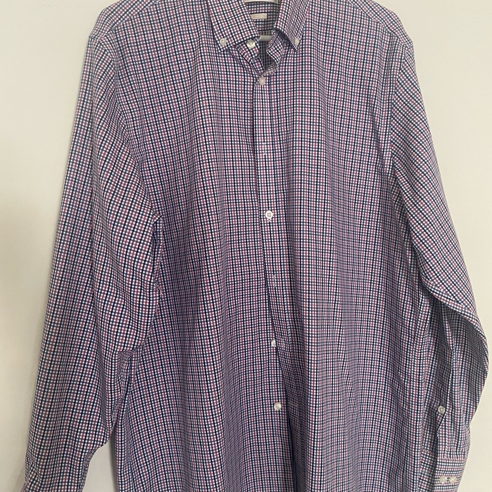 Michael Kors Blue Casual Button Down Shirt